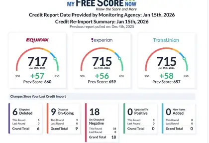 Credit result screenshot