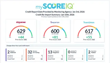 Credit result screenshot