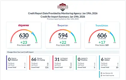 Credit result screenshot