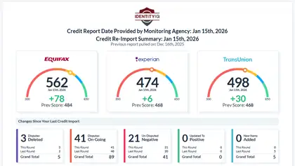Credit result screenshot
